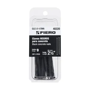 Feroce scatola di chiodi in cemento nero da 2 1/2 con Blister da 12 unità con 15 chiodi - Product Image 1