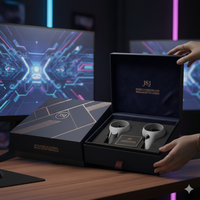 Boîte d'emballage de luxe pour montre connectée avec fermeture magnétique noire mate pour l'emballage de montres connectées étanches et de fitness