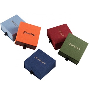 Custom Ring <b>Earring</b> Necklace Jewelry <b>Box</b> Packaging Storage <b>Box</b> PU Jewelry <b>Box</b> With Logo - Product Image 1