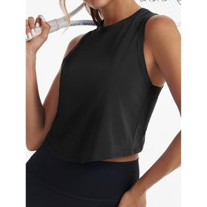 Débardeur court personnalisé pour femme, sans manches, col rond, respirant, pour le yoga et l'entraînement - Product Image 5