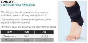 E-life E-ANC063 penstabil pergelangan kaki Coolfit dapat disesuaikan olahraga desain kustom dukungan penstabil pergelangan kaki - Product Image 5