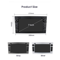 Autoradio Android 2din 7 pouces Lecteur audio-vidéo pour Opel Antara Astra Vectra C Vivaro Tigra Twintop Carplay Navigation GPS