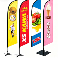 Drapeau publicitaire portable personnalisé, drapeaux d'événement, bannières imprimées recto-verso pour extérieur, support de drapeau de plage, service OEM, fibre de verre