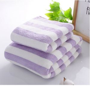 Ensemble de serviettes de bain et de visage en microfibre corail cationique, doux et absorbant, 70*140cm et 35*75cm, vente en gros directe usine Chine, prix abordable - Product Image 4