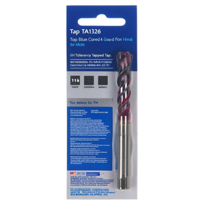 <b>Tap</b> TA1326 <b>Top</b> Blue Coated 40 Degree Helix For Blind Holes 6H Tolerance Tapered <b>Tap</b> - Product Image 2