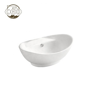 Màu Trắng Tráng Men Bề Mặt Nghệ Thuật Phòng Tắm Tàu Lưu Vực Chậu Rửa - Product Image 2