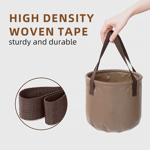 折りたたみ式屋外用ウォーターバケツ、折りたたみ式断熱フットバス、キャンプ、釣り、家庭用ポータブルバケツ - Product Image 3