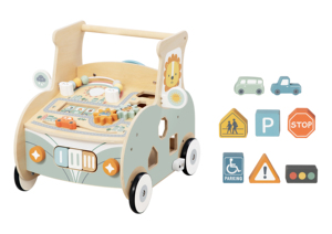 Juguete de <span class=keywords><strong>Madera</strong></span> Montessori con Cuentas para Enhebrar, Tablero de <span class=keywords><strong>Actividades</strong></span>, Andador para Bebés, <span class=keywords><strong>Caja</strong></span> de Clasificación - Product Image 2
