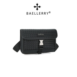 กระเป๋าคาดลำตัวผู้ชาย Baellerry สีดำ แบบทอ ใช้งานได้หลากหลาย เหมาะสำหรับใช้ในชีวิตประจำวัน - Product Image 5