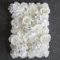 Panneaux muraux promotionnels en fleurs artificielles en soie pour événements de mariage et de remise de diplômes, couleur personnalisée, faits à la main