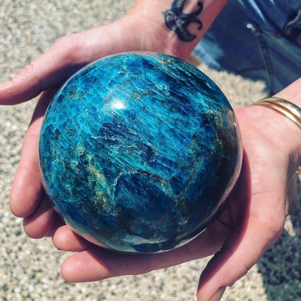 Blue Apatite Ball