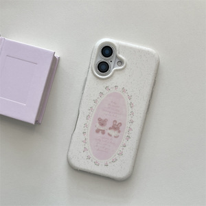เคสลายดอกไม้รูปหมีกระต่ายสองชั้น Sweet Splash สำหรับ iPhone 17 Pro Max 16 15 14 สำหรับสาวๆ - Product Image 5