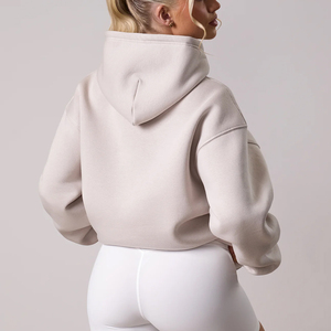 Tuta Sportiva Oversize <span class=keywords><strong>da</strong></span> <span class=keywords><strong>Donna</strong></span> con Cappuccio, Traspirante, Stampata, Autunnale, Set 2 Pezzi con Logo Personalizzato - Product Image 5