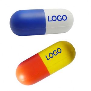 Capsule anti-stress personnalisée en mousse PU en forme de pilule médicament, balle anti-stress en forme de comprimé - Product Image 3