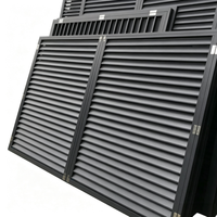 Volet de ventilation extérieur en aluminium de type Z pour hôtel, design moderne, écologique, fourni par le fabricant (OEM)