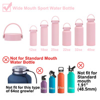 Vente en gros de couvercles de tasses isolés de grande capacité 1L avec poignées pratiques et couvercles de tasses pour sports de plein air
