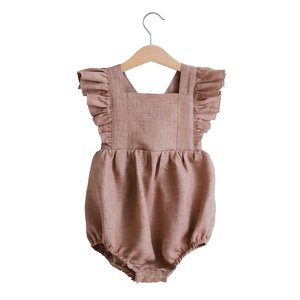 Ropa de Verano para Niña Pequeña, Mono de Lino Suave con Volantes para Bebés de 0 a 36 Meses, Recién Nacidas - Product Image 6