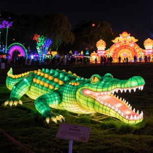 Moderne Outdoor Waterdichte Krokodillenlantaarn Voor Halloween Easter En Nieuwjaar/Kerstverlichting Display Op Speelplaats - Product Image 2