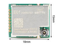 Module émetteur-récepteur sans fil NRF24L01+PA 2,4 GHz d'origine E01-2G4M27SX Haute puissance Longue distance Interface d'antenne RF IPX
