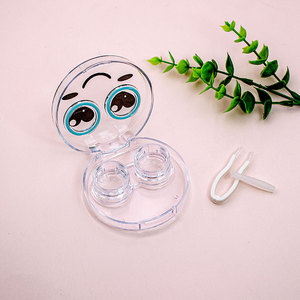 Étui à lentilles de contact carré simple et portable pour femme, boîte de soin, modèle 2021, vente chaude, directement de l'usine, adorable étui à lentilles de contact - Product Image 2