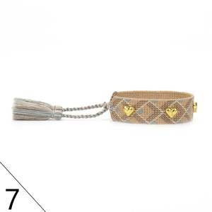 Pulsera <span class=keywords><strong>de</strong></span> la <span class=keywords><strong>Amistad</strong></span> tejida a mano para mujer, brazalete <span class=keywords><strong>de</strong></span> estilo Vintage con borlas y corazón, joyería para amantes, B1621 - Product Image 4