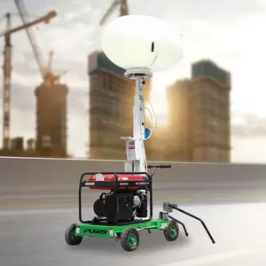 Globo móvil diesel torres de luz iluminación de señal jardín hogar generador globo móvil diesel torres de luz