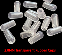 Manchon en caoutchouc souple PVC 3,8 mm transparent pour protection de câbles, vis, cintres et supports de rangement
