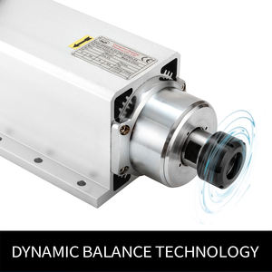 Moteur de broche CNC refroidi par air Zhong Hua Jiang Square ER32 7,5KW 4 roulements 220V/380V pour machine de gravure CNC - Product Image 3