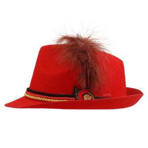 Chapeau bavarois alpin en laine pour déguisement d'Oktoberfest allemand - Product Image 3
