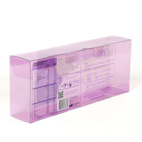 Boîtes d'emballage personnalisées imprimées, boîtes transparentes en PVC PET, emballage rectangulaire translucide, boîte de soins personnels