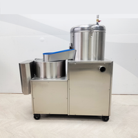 Commerciële elektrische aardappel- en groentesnijder van roestvrij staal met motor voor het snijden van groenten/fruit en friet