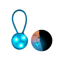 Lampe LED en silicone pour sac à dos, 3 LED, 3 modes, pour cyclisme nocturne, éclairage de sécurité pour cadre de vélo, vente en gros usine
