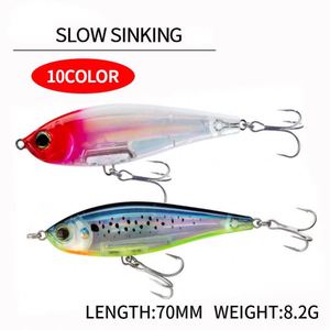 Señuelos de Pesca Tipo Lápiz de 70 mm y 8.2 g, Señuelos de Lanzamiento Largo para Agua Salada, Señuelos Artificiales para Pesca de Trucha, Pesca de Arrastre, Twitchbait para Pesca Costera - Product Image 3