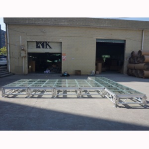 Étape en aluminium légère d'étape en verre mobile extérieure pour l'événement - Product Image 5