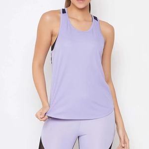 Camiseta Deportiva de Yoga para Mujer, Cuello Alto, Transpirable, de Secado Rápido, Color Sólido, con Logotipo Personalizado, Manga Corta, Ajustada, OEM - Product Image 1