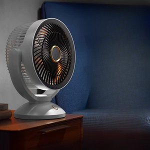 พัดลมติดรถ USB ตั้งโต๊ะ2024แบบพกพาชาร์จไฟได้สำหรับบ้านหอพักขนาดเล็กเงียบปรับความเร็วได้แบตเตอรี่สำหรับครัวเรือน4ก้อน - Product Image 5