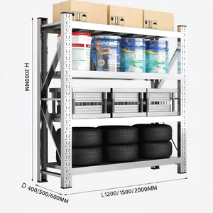 Étagères en acier inoxydable, rayonnages multi-niveaux, étagères de présentation, système de rayonnage personnalisé, rayonnage d'entrepôt, stockage d'atelier - Product Image 2