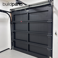 Système de porte de garage en aluminium pour villa moderne, maison résidentielle, porte de garage sectionnelle surélevée, design personnalisé
