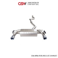 Silencieux d'échappement universel, son, en acier inoxydable, de qualité, pour BMW M135i, N55 3.0T, MY 2012 — 2016, Catback