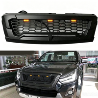 Grille en maille ABS noir mat avec éclairage LED, protection de pare-chocs avant pour D-MAX 2012-2015, accessoires extérieurs