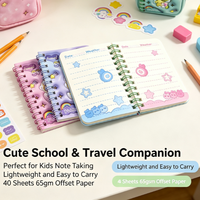 Carnet de composition de luxe à spirale avec couverture en papier – Édition cadeau, 50 feuilles, impression numérique, agenda scolaire