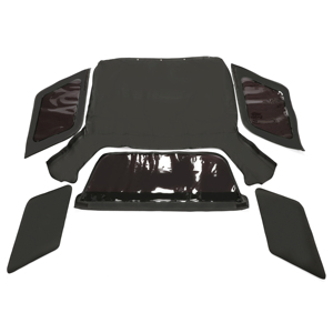 Capote souple avec 3 fenêtres fumées compatible avec Isuzu <span class=keywords><strong>Amigo</strong></span> Rodeo Cabriolet 1998 - 2002 - Product Image 1