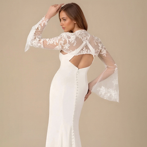 Giacca da sposa per donna a fiore Ls, - Product Image 1