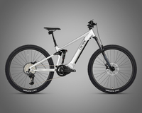 Bicicleta Eléctrica EM6 en Oferta, Motor Central Bafang M430/500W con Batería, Bicicleta Eléctrica de Aluminio MTB de 9 Velocidades y 150 km de Autonomía