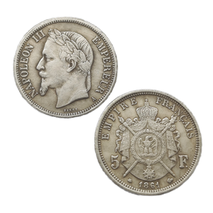 Pièces <span class=keywords><strong>de</strong></span> monnaie commémoratives <span class=keywords><strong>de</strong></span> style antique <span class=keywords><strong>de</strong></span> 5 francs <span class=keywords><strong>de</strong></span> <span class=keywords><strong>France</strong></span> 1861-1866, cadeaux, décoration <span class=keywords><strong>de</strong></span> la maison - Product Image 1