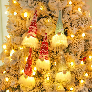 ของตกแต่งต้นคริสต์มาสแบบแขวนรูปโนมไร้หน้าสไตล์นอร์ดิกแบบดั้งเดิมคุณภาพสูง ประดับไฟ LED ส่องแสงสวยงามสำหรับเทศกาลวันหยุด - Product Image 3