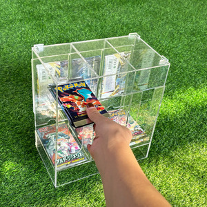 Distributore TCG Pokémon a <span class=keywords><strong>3</strong></span> Scomparti, Custodia in Acrilico di Alta Qualità, Facile Accesso per Pacchetti Booster di Carte Collezionabili - Product Image 2