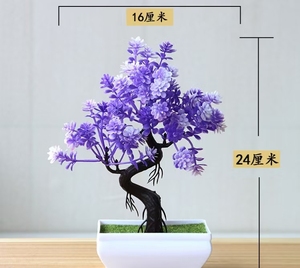 Flor de plantas en maceta verde Artificial 2024 para interior, habitación, dormitorio, Decoración de mesa, jardín, decoración de boda, adorno al aire libre - Product Image 2