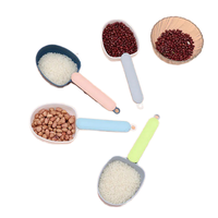 Cuillère multifonctionnelle pour farine, lait en poudre et riz, cuillère à long manche pour nourriture pour animaux, cuillère à nourriture pour chats, cuillère doseuse pour animaux