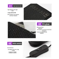 Pantalla Publicitaria LED Flexible Multicolor a Prueba de Agua IP65 con Control Remoto Bluetooth de 5V para Automóvil, Camioneta y Furgoneta
